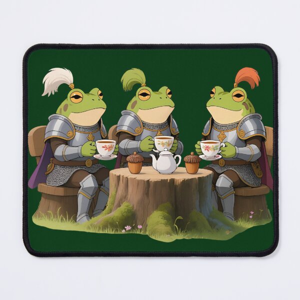 Item preview, Medieval Frog Tea Party Sticker – Whimsical Armor & Woodland Charm designed and sold by The Paper Comet.