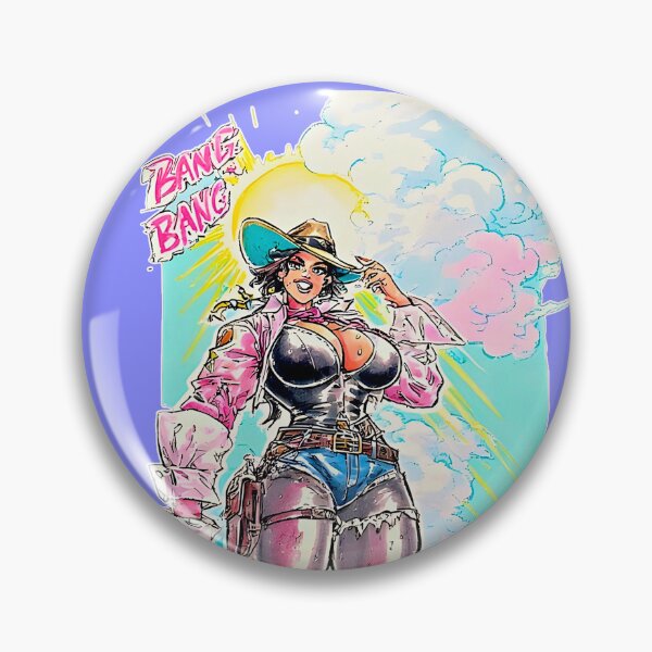 Item preview, Gunslinger Neon Western Cowgirl – Heroic Frontier designed and sold by Neer arts.