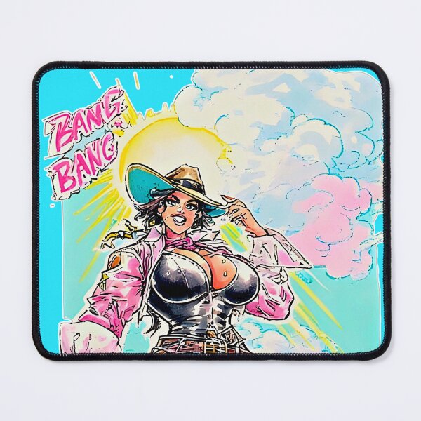 Item preview, Gunslinger Neon Western Cowgirl – Heroic Frontier designed and sold by Neer arts.