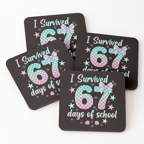 Item preview, I Survived Sixty Seven Days Of School With Mermaid Colors And Playful Ocean Charm designed and sold by cosettacir6382.