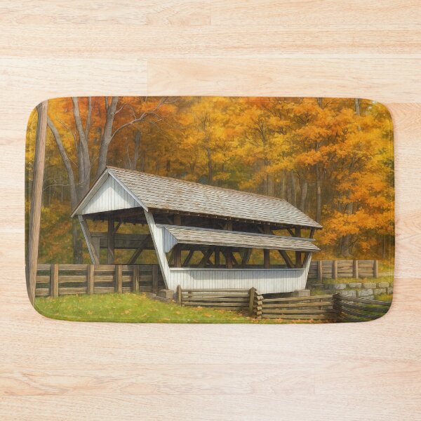 Item preview, The Historic Rock Mill Covered Bridge designed and sold by Takeda-art.