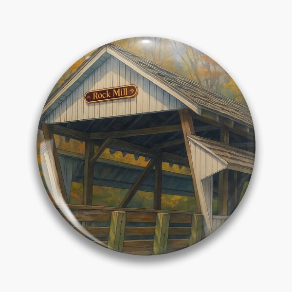 Item preview, The Historic Rock Mill Covered Bridge designed and sold by Takeda-art.