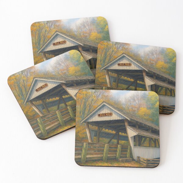 Item preview, The Historic Rock Mill Covered Bridge designed and sold by Takeda-art.