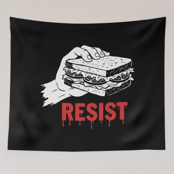 Item preview, Meme del sándwich, humor político estadounidense, Washington, Resiste, DC Guy designed and sold by VictoriaVilleno.