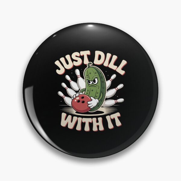 Item preview, Just Dill With It Funny Pickle Bowling Ball designed and sold by NetoGalaxy.
