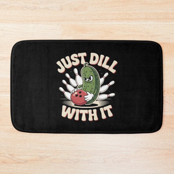 Item preview, Just Dill With It Funny Pickle Bowling Ball designed and sold by NetoGalaxy.