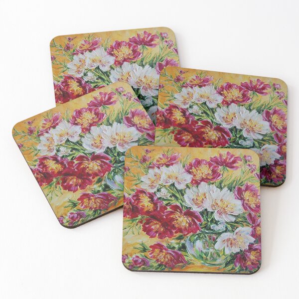 Item preview, Oil painting Peonies from Bordeaux Artim Olga designed and sold by ukrainianvin.