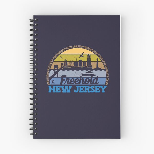 Item preview, Freehold New Jersey Sunset Retro Vintage Local Pride Logo designed and sold by CRHPOD20.