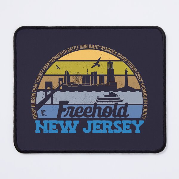 Item preview, Freehold New Jersey Sunset Retro Vintage Local Pride Logo designed and sold by CRHPOD20.