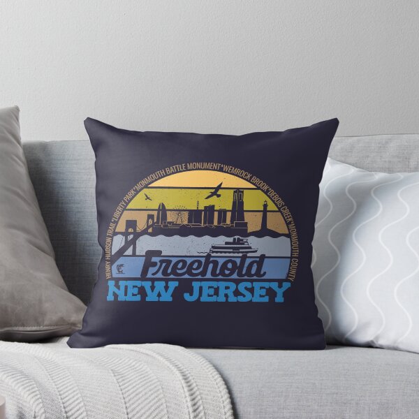 Item preview, Freehold New Jersey Sunset Retro Vintage Local Pride Logo designed and sold by CRHPOD20.