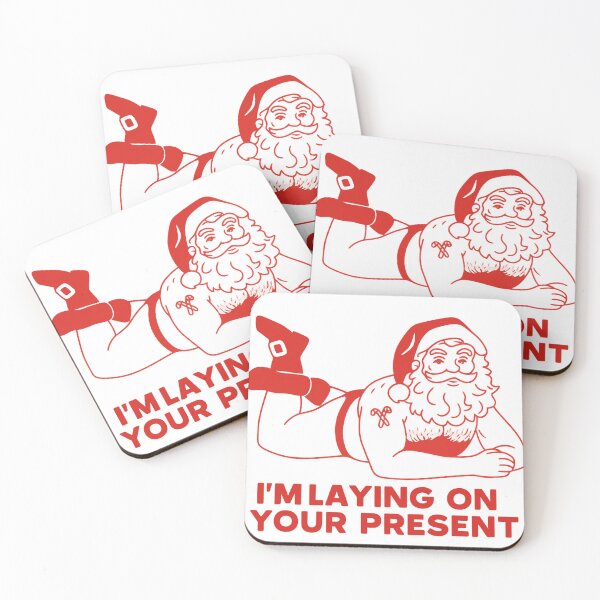 Item preview, "I'm Laying On Your Present" Funny Sexy Santa Inappropriate Christmas designed and sold by haitrieuic96.