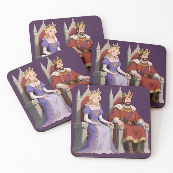 Item preview, Royal Throne Sticker – Fantasy Queen & King in Regal Ceremony designed and sold by The Paper Comet.
