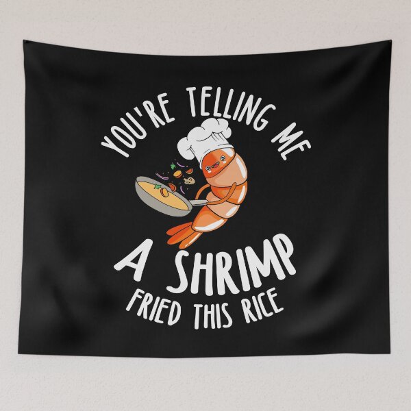 Item preview, Cute Shrimp Fried Rice Skillet Pun T-Shirt designed and sold by LashondaGreen89.