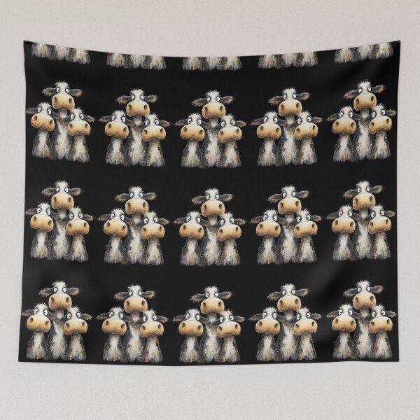 Item preview, CoW PRiNT, ANiMaL PRiNT ' THe LoVeLY CoWS ' BY SHiRLeY MacARTHuR designed and sold by Shirley MacArthur Art.