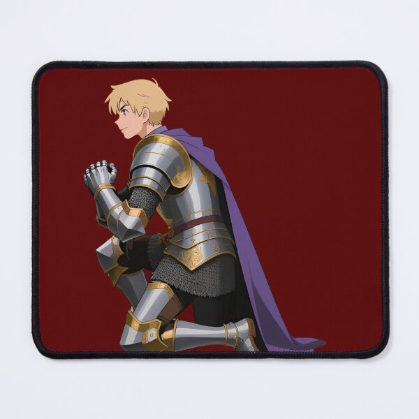 Item preview, Kneeling Knight Sticker – Fantasy Armor, Purple Cape & Medieval Honor designed and sold by The Paper Comet.