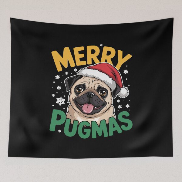 Item preview, Merry Pugmas Santa Pug Christmas Pun  designed and sold by Belkisallen.
