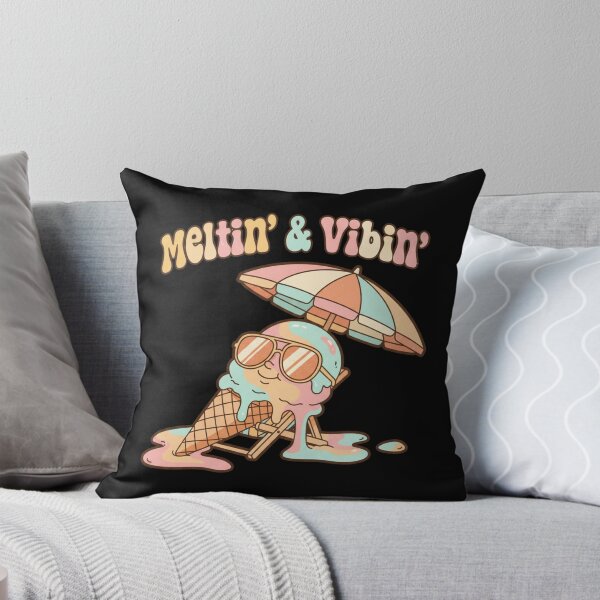 Item preview, Meltin’ & Vibin’ Retro Ice Cream  Cute Melting Summer Vintage Design designed and sold by DIRTYSKETCHH.