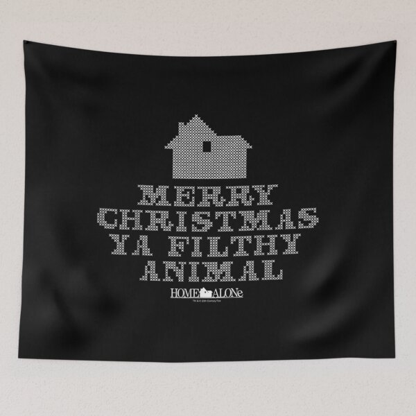 Item preview, Home Alone Merry Christmas Ya Filthy Animal – Retro Cross Stitch Holiday Design designed and sold by Elsa Skyler.