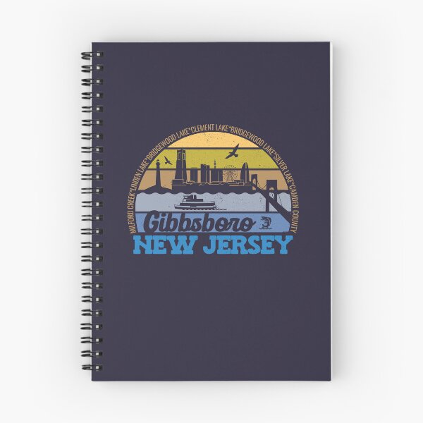 Item preview, Gibbsboro New Jersey Sunset Retro Vintage Local Pride Logo designed and sold by CRHPOD20.