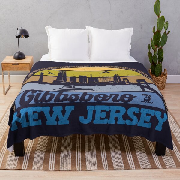 Item preview, Gibbsboro New Jersey Sunset Retro Vintage Local Pride Logo designed and sold by CRHPOD20.