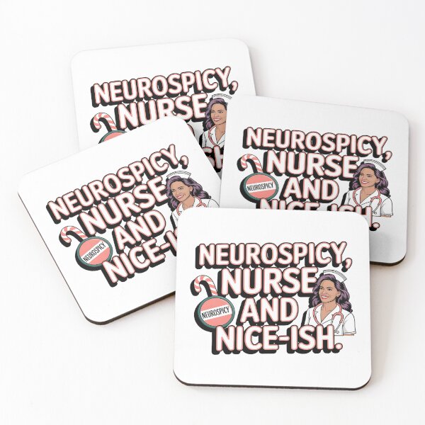 Item preview, Neurospicy, Nurse and Nice‑ish | Neurodivergent Nurse Christmas Humor & Holiday Pride designed and sold by CuteDesignables.