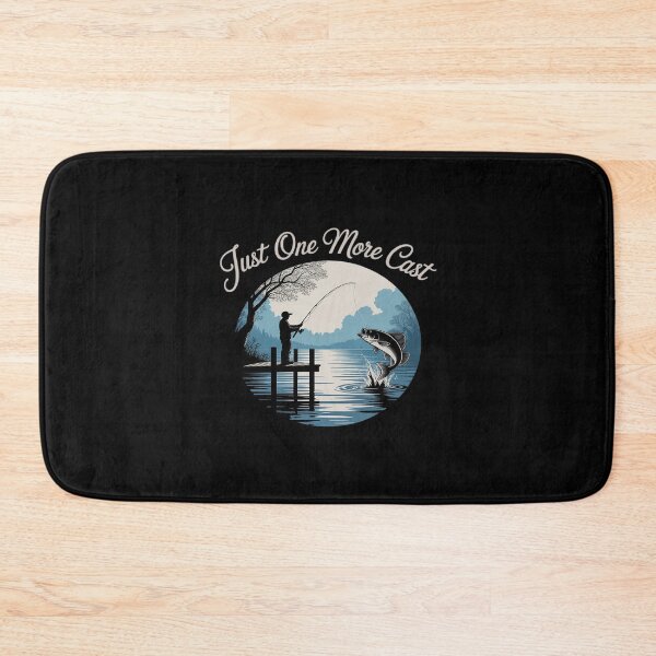 Item preview, Just One More Cast Fishing Dock Sunrise Humor designed and sold by NetoGalaxy.