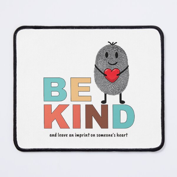 Item preview, "Be Kind and Leave an Imprint" Funny Fingerprint Heart Retro designed and sold by haitrieuic96.