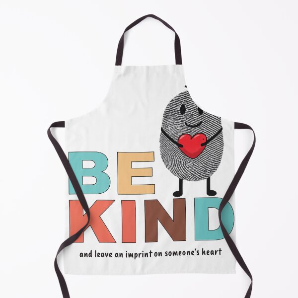 Item preview, "Be Kind and Leave an Imprint" Funny Fingerprint Heart Retro designed and sold by haitrieuic96.