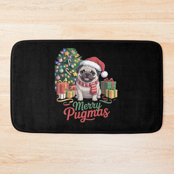 Item preview, Merry Pugmas Santa Pug Dog Lover Christmas Xma designed and sold by Belkisallen.