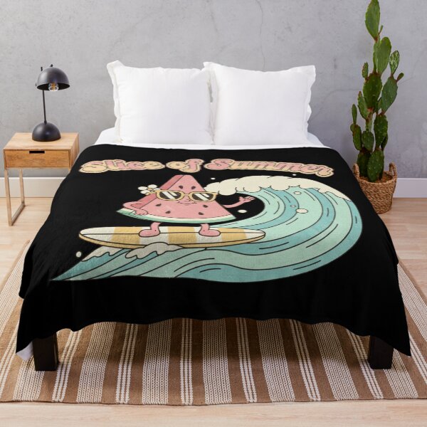 Item preview, Slice of Summer – Cute Retro Watermelon Surfing Design designed and sold by DIRTYSKETCHH.