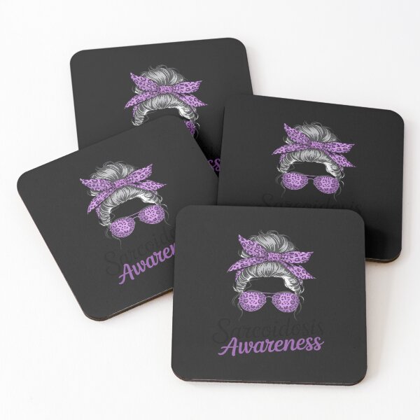 Item preview, Sarcoidosis Awareness Messy Bun Hair Women Purple designed and sold by katherintration.