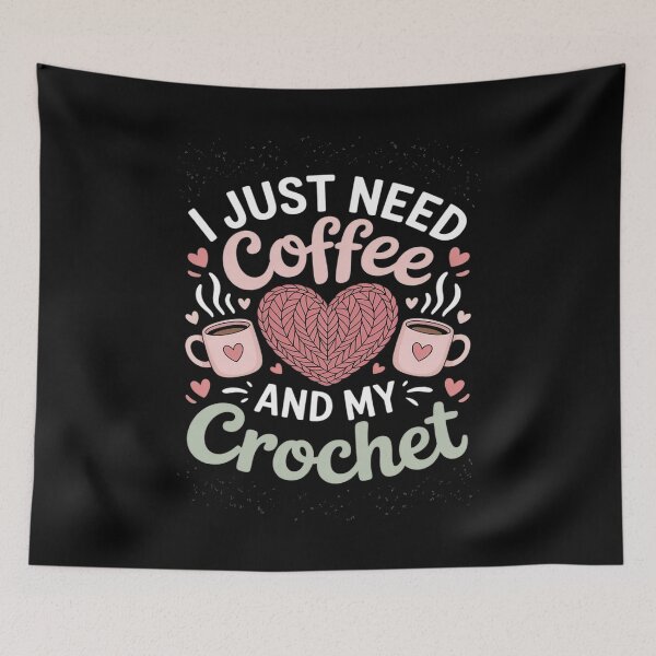 Item preview, Just Pour Me My Coffee Hand Me My Crochet Women Yarn Lover designed and sold by NetoGalaxy.