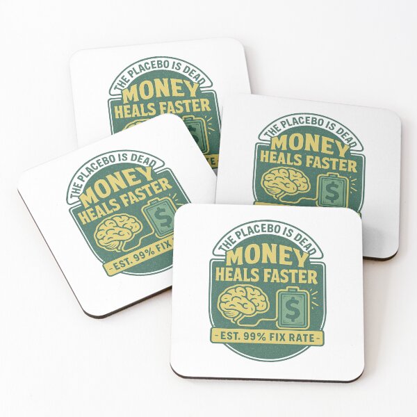 Item preview, Money Heals Faster The Placebo Is Dead T-Shirt, funny financial humor Gift, money therapy joke Graphic Tee, sarcastic money fix tee designed and sold by SpinoZarT.