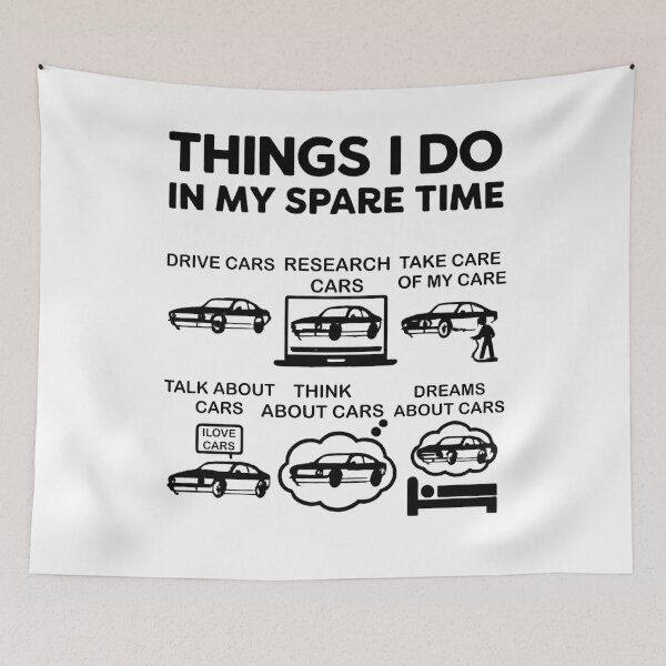 Item preview, Things I Do in My Spare Time Funny Car Guy, Car Lover Gift, Birthday Gift for Husband designed and sold by FreshVibe Prints.