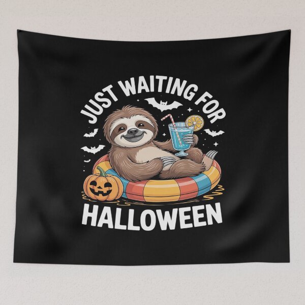 Item preview, Just Waiting For Halloween Cute Lazy Sloth Halloween designed and sold by NetoGalaxy.
