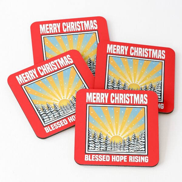 Item preview, MERRY CHRISTMAS - BLESSED HOPE RISING | Sunrise Christmas | Inspirational Holiday Design designed and sold by KEF Custom.