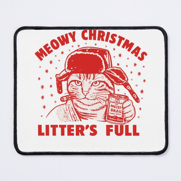 Item preview, "Meowy Christmas Litter's Full" Funny Cat Christmas Vacation Parody designed and sold by haitrieuic96.