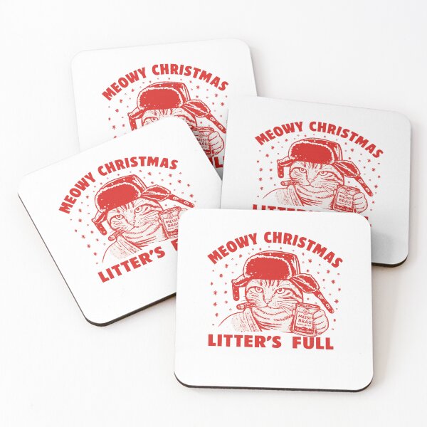 Item preview, "Meowy Christmas Litter's Full" Funny Cat Christmas Vacation Parody designed and sold by haitrieuic96.