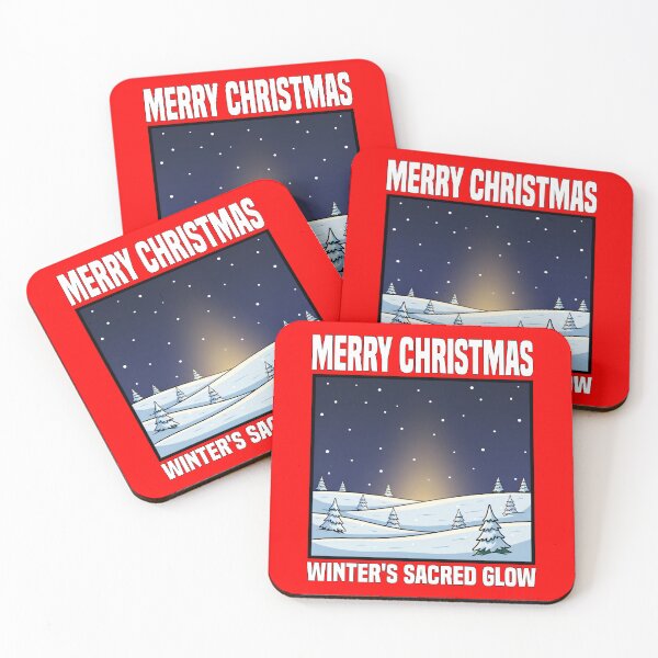 Item preview, MERRY CHRISTMAS - WINTER'S SACRED GLOW | Illuminated Snowfield | Elegant Winter Holiday Design designed and sold by KEF Custom.