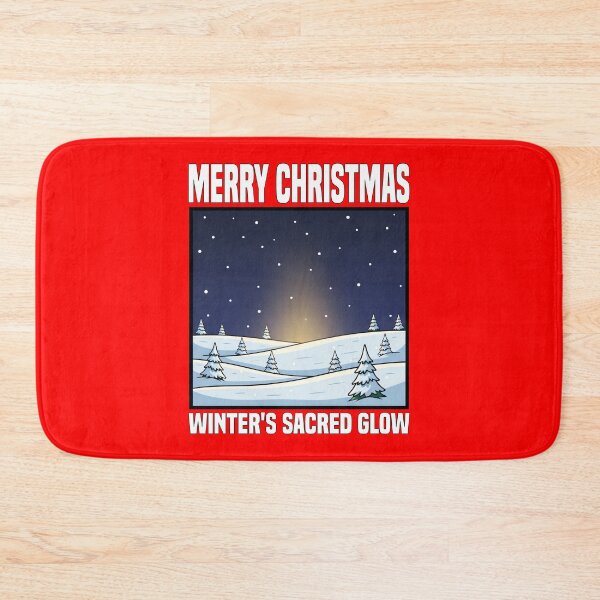 Item preview, MERRY CHRISTMAS - WINTER'S SACRED GLOW | Illuminated Snowfield | Elegant Winter Holiday Design designed and sold by KEF Custom.