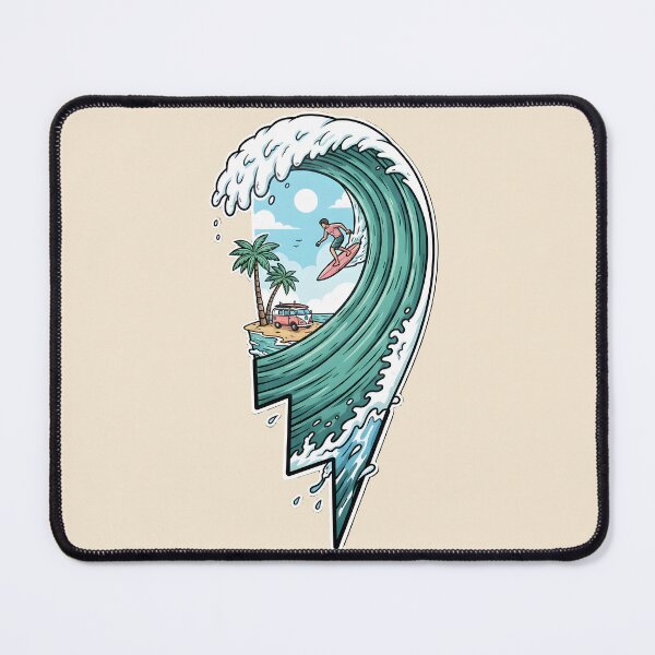 Item preview, Surf Wave Van Paradise – Beach Adventure Art designed and sold by Chaotic Neutral.