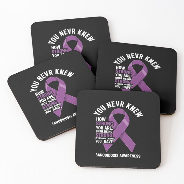 Item preview, Sarcoidosis Awareness Purple Ribbon Support Quote Family designed and sold by katherintration.