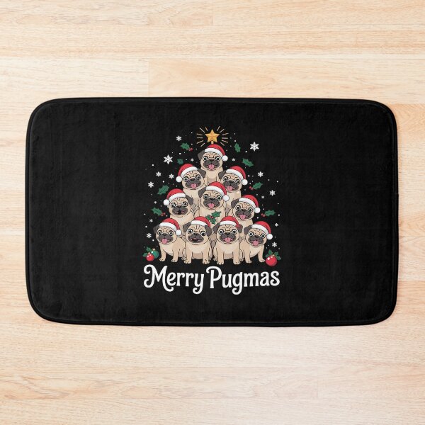 Item preview, Merry Pugmas Xmas Decorations Santa Pug Dog Christmas Tree Men Women  designed and sold by Belkisallen.