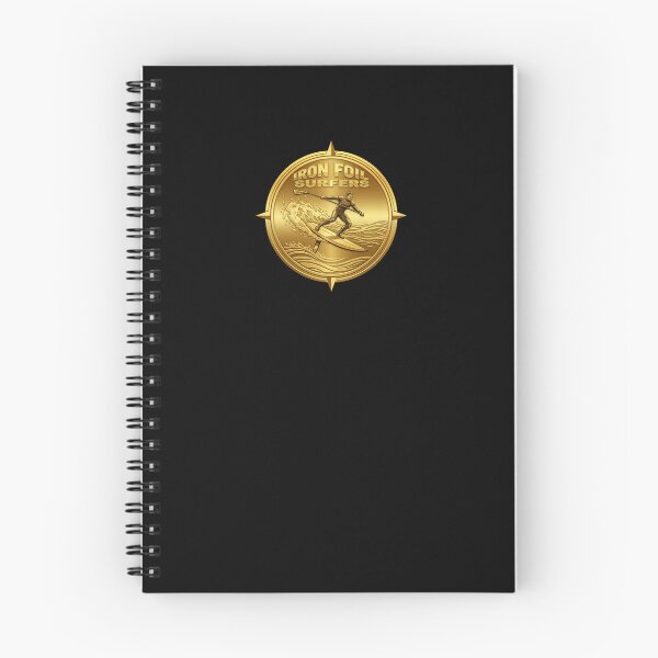 Item preview, Iron Foil Surfers – Golden Foil Surf Logo Design designed and sold by SeaPolar.