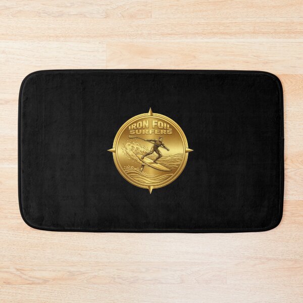 Item preview, Iron Foil Surfers – Golden Foil Surf Logo Design designed and sold by SeaPolar.