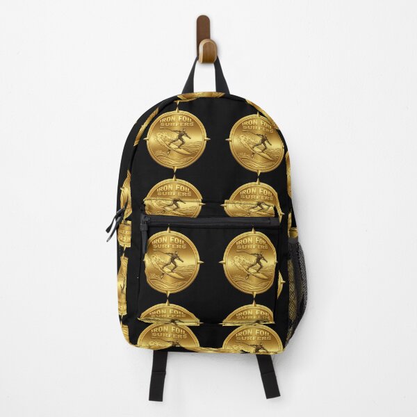 Item preview, Iron Foil Surfers – Golden Foil Surf Logo Design designed and sold by SeaPolar.