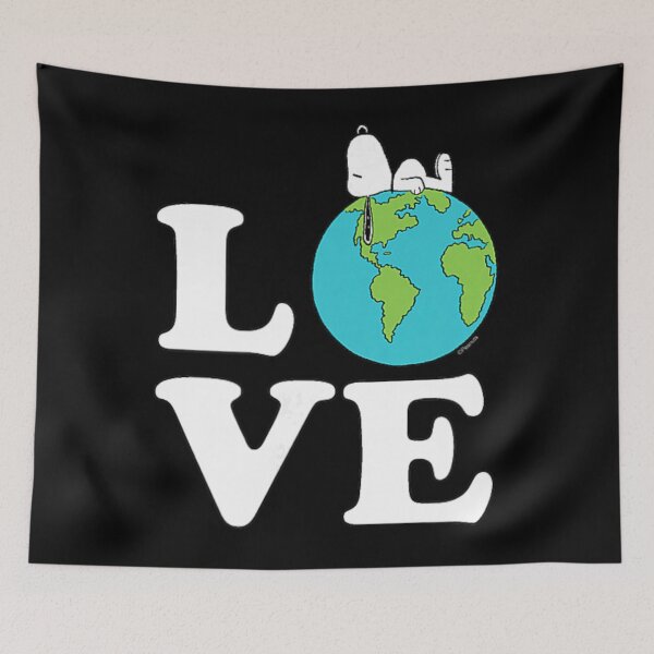 Item preview, Peanuts Love Earth – Cute Snoopy Planet Illustration designed and sold by Elsa Skyler.