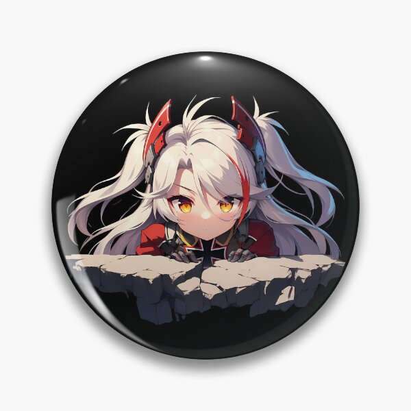 Item preview, Prinz Eugen Azur Lane Fiery Peeking Chibi Anime designed and sold by TorbenKuhano.