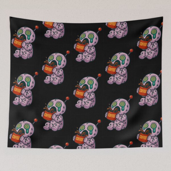 Item preview, Cute voodoo doll with a coffee overdose designed and sold by randrdesign.