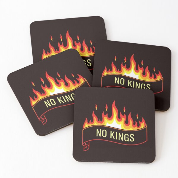 Item preview, No Kings: Banner of Flaming Resistance designed and sold by DracosFire.